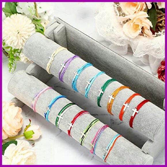 30 Pcs Adjustable Nylon Cross Bracelets, Handmade Friendship Gifts for Women Men - Picture 5 of 8
